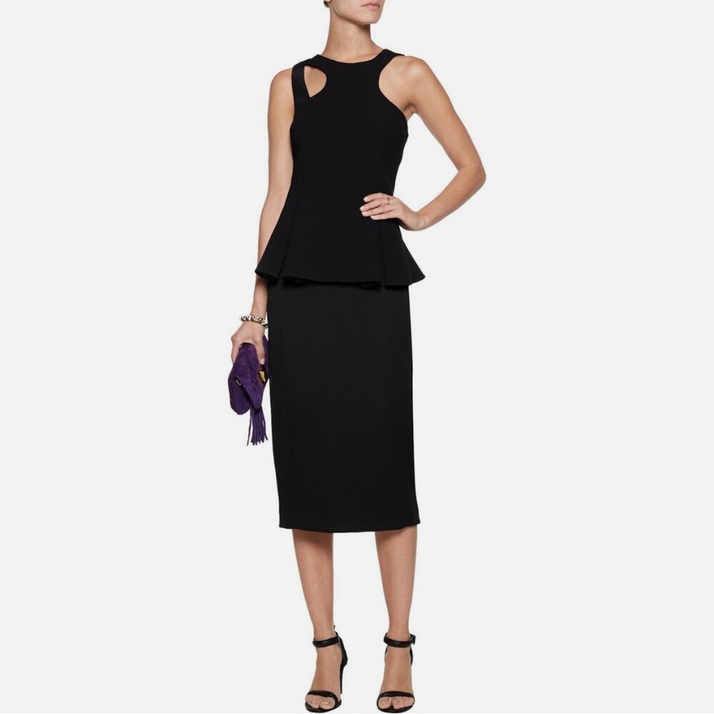 Badgley Mischka Ponte Pencil Skirt